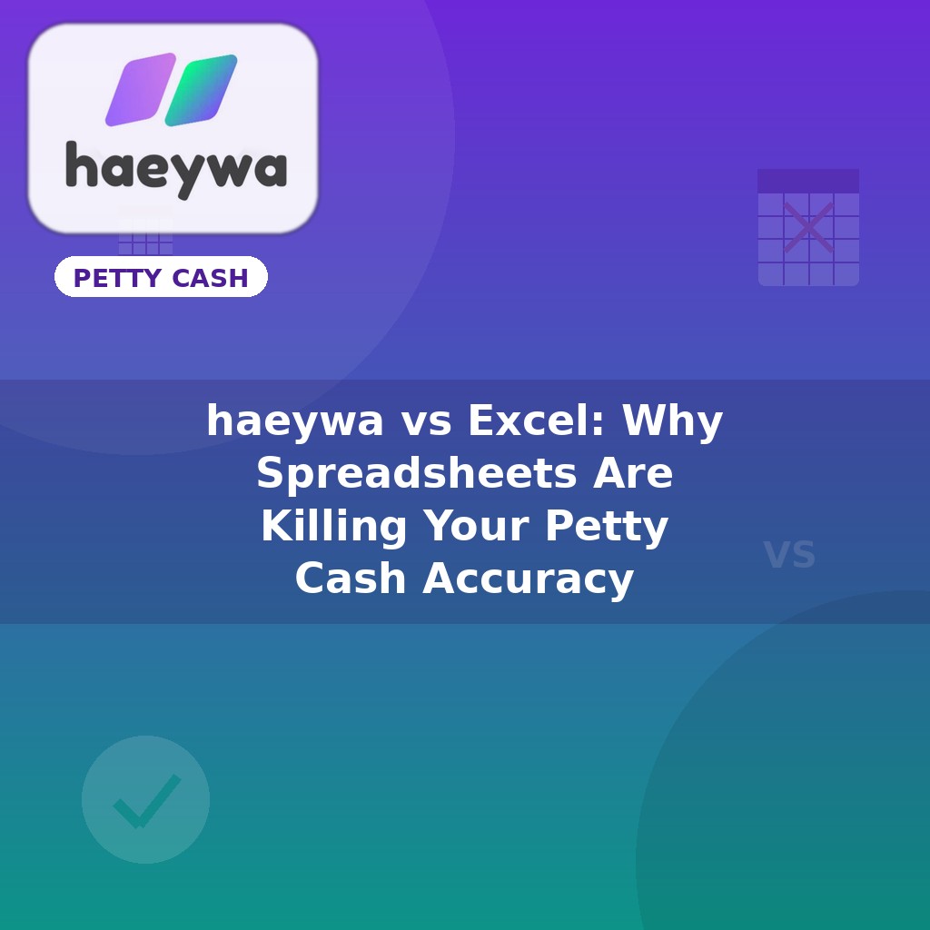 haeywa vs Excel: Why Spreadsheets Are Killing Your Petty Cash Accuracy